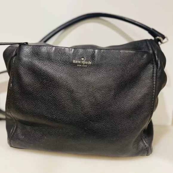 Vintage Kate spade new york Jackson Blk Leather shoulder bag - Picture 1 of 10